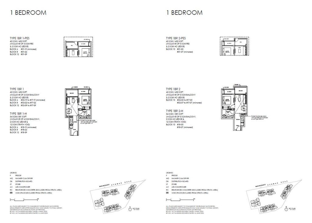 Grand Dunman - 1 Bedroom Floor Plan