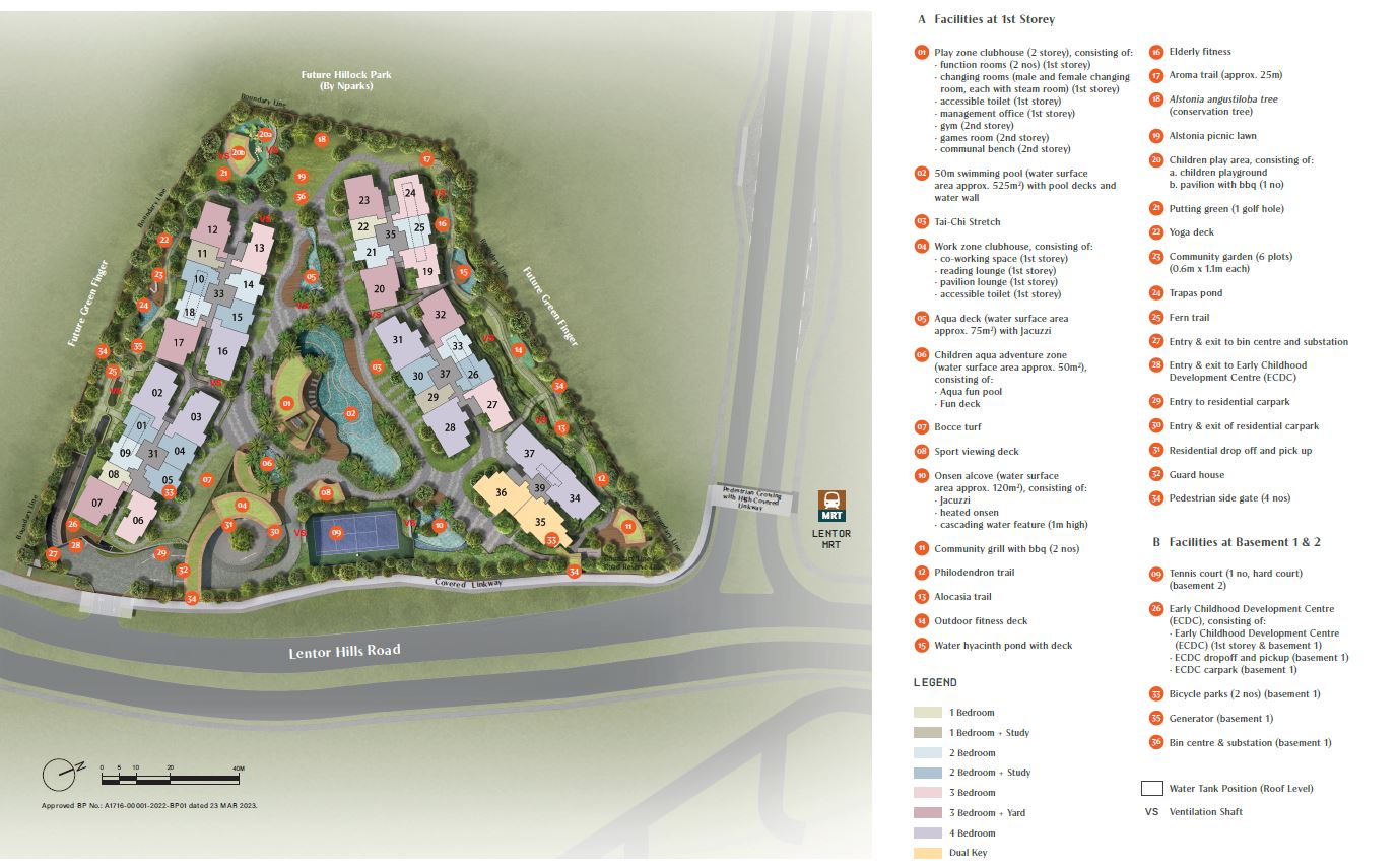 Lentor Hill Residences Site Plan
