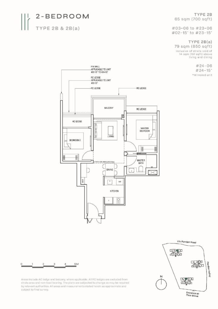 pinetree hill 2 bedroom floor plan