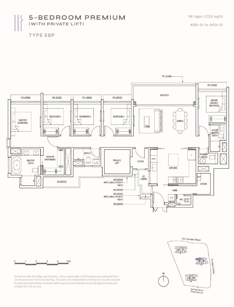 pinetree hill 5 bedroom premium floor plan