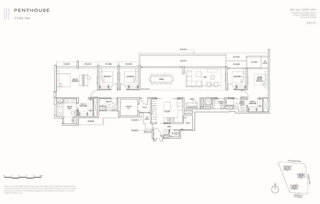 pinetree hill penthouse floor plan