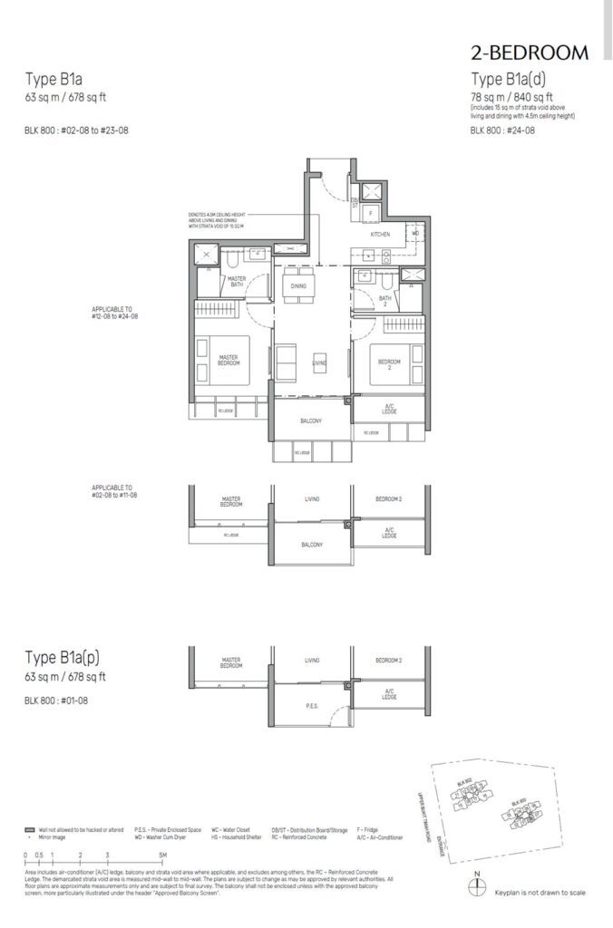 the myst 2 bedroom floor plan